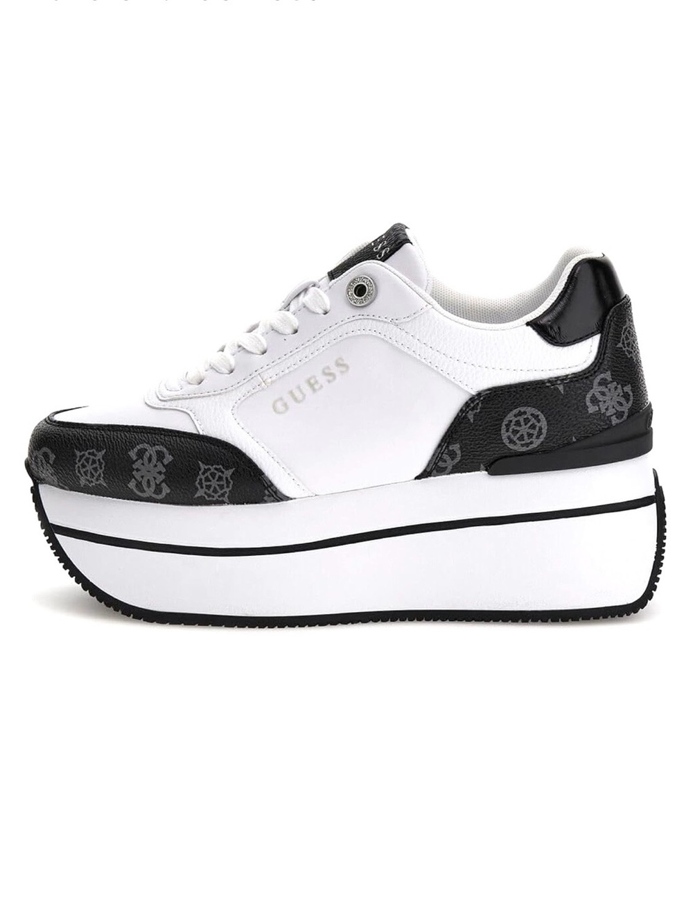 GUESS CAMRIO Platform Multilogo Sneakers Size 8.5 Women's Trainers Y2K - Picture 1 of 10